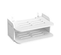 Restokki Router Storage Shelf Wall Mount Secure WiFi Set Top Box Stand Living Room Bedroom