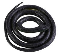 Restokki Serpente di Gomma, Serpente di Mamba Nero Giocattolo Realistico Serpente di Gomma Morbida per Oggetti di Scena da Giardino Roba da Sciocco Decorazioni di Halloween 1Pc 130 cm di Lunghezza