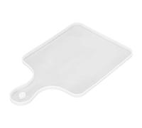 Restokki Silicone Tray DIY Cheese Cutting Board Handles Holes Home Serving Board Fruit Snack Tray Coaster Applicable Kitchen (Square handle tray mold)
