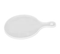 Restokki Silicone Tray DIY Cheese Cutting Board Handles Holes Home Serving Board Fruit Snack Tray Coaster Applicable Kitchen (Round handle tray mold)