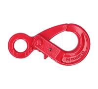 Restokki Slip Hook Safty Lock Self Locking Eye Type Safety Lifting Hooks Stable Light Fast Strong Load bearing for Factory Port Construction Working Tension 1.12T