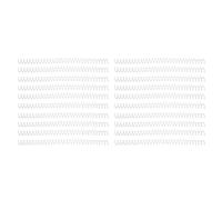 Restokki Spiral Binding Coil Large Capacity for Paper Office Classroom Library 20Pcs Set Kit 30 Holes 13mm Diameter (transparent)