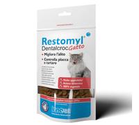 Restomyl Dentalcroc Snack per l'alitosi Innovet - Gatto - 60 gr - 1° ORDINE? scegli lo sconto BZR5 / BZR20 + 200 punti fedeltà