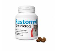 Restomyl Dentalcroq Gatto (60 gr) - Alimento complementare per la salute orale dei gatti