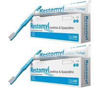 Restomyl Dentiricio & Spazzolino Extrasoft 2x50 ml Dentifricio