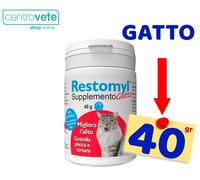 RESTOMYL Supplemento GATTO 40 Gr → Migliora Alito e combatte la Placca nei GATTI