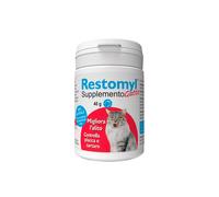 RESTOMYL SUPPLEMENTO GATTO (40 gr) - Prodotto alimentare per la salute del cavo orale e controllo della placca del gatto