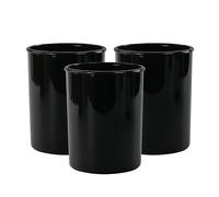 Reston Lloyd Piccoli portautensili, set piccolo da 3 pezzi, multiuso per pentole, piano di lavoro della cucina e scrivania da ufficio, plastica senza BPA, nero