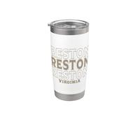 Reston Virginia d'epoca Bicchiere termico in acciaio inox doppia parete