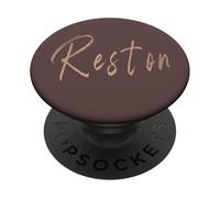Reston Virginia Design elegante vintage PopSockets PopGrip Adesivo