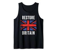 Restore Britain - Flag UK Conservative Graphic (Black) Canotta