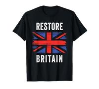Restore Britain - Flag UK Conservative Graphic (Black) Maglietta