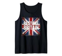 Restore Britain - Flag UK Conservative Graphic Grunge Canotta