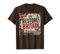 Restore Britain - Flag UK Conservative Graphic Grunge Maglietta