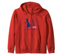 Restore Britain Go High Vote Lowe British UK Regno Unito Felpa con Cappuccio
