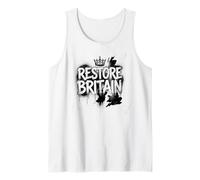 Restore Britain - Graffiti Flag UK Conservative Grunge Canotta