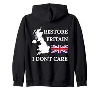 Restore Britain Non Mi Causa Orgoglio Britannico Regno Unito Felpa con Cappuccio