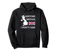 Restore Britain Non Mi Causa Orgoglio Britannico Regno Unito Felpa con Cappuccio