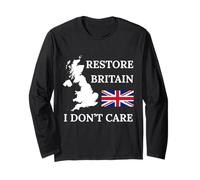Restore Britain Non Mi Causa Orgoglio Britannico Regno Unito Maglia a Manica