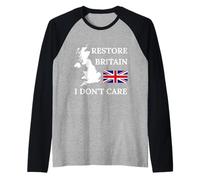 Restore Britain Non Mi Causa Orgoglio Britannico Regno Unito Maglia con Maniche Raglan