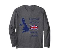Restore Britain UK Pride British Patriots' GB Regno Unito Maglia a Manica