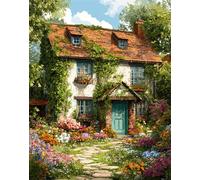 Restored House 3000 Piece Jigsaw Puzzles for Adults, Colourful, Challenging & Brainteasing Adult puzzles 3000 Pieces Garden, Fun jigsaws for The Whole Family 48x32 inch