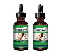 Restringimento dei pori Siero per il viso Estratto di radice di liquirizia Olio essenziale Anti acne Rughe Controllo del petrolio Rimozione di punti neri Liquido per la cura del viso (2PCS)