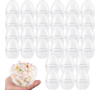 Restroma Uova di plastica trasparente da 15,2 cm, riempibili, grandi, uova di Pasqua trasparenti per la caccia di Pasqua, decorazione (30)