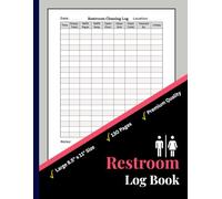 Restroom Cleaning Log Book: Bathroom Maintenance & Hygiene Checklist - For Home, Office, Hotel, Restaurant, Gym & Business | Washroom Cleaning Log | 8.5" x 11" inches, 130 Pages