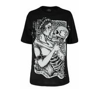 Restyle Bacio Della Morte Scheletro Lingua Strega Occulto Magia Oversize Camicia