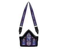 Restyle Borsa a tracolla Aurora Borsa a mano con ricamo gotico dell'aurora boreale