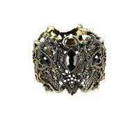 Restyle Bracciale Rigido Serpente Argento Oro Luna Gotico Punk Strega Pagan