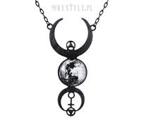 Restyle Collana Choker Charm Luna Crescente Occulta Stelle Gotico Punk