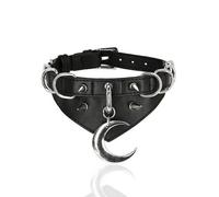 Restyle Gotico Girocollo Luna E Anello a D Collare Taglia Unica Alternativo
