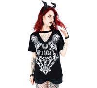 Restyle Stregoneria Strozzatore Bats Insetti Luna Gotico Emo Punk Rocker Maglia