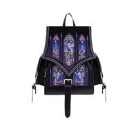 Restyle Zaino Northern Lights Borsa da cattedrale in vetro colorato gotico ricamato