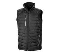Result Black Compass Gilè Imbottito in Tessuto Soft Shell Uomo (PC3327)