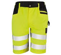 Result Core - Pantaloni Corti Tipo Cargo Alta visibilità - Uomo (XS) (Giallo)