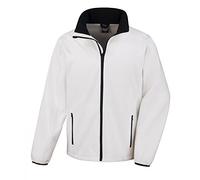 Result Core stampabile Soft Shell Giacca, Bianco (WHI/Blk), S Uomo