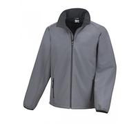 Result Core stampabile Soft Shell Giacca, Grigio (Cha/Blk R231mchbk2x), M Uomo