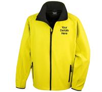 Result Giacca Softshell Personalizzata Uomo Zip Tasche Zip Colore Nero