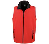 Result Gilet Softshell Uomo Impermeabile Zip Tasche Antivento Mid-Length