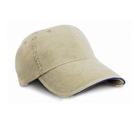 Result Headwear Blue KHAKI Cotton Low Profile Baseball Cap Cap Taglio Sandwich