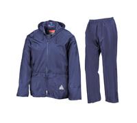 Result Heavyweight Waterproof Jacket & Trouser Set Impermeable, Blu (Royal), Medium Uomo