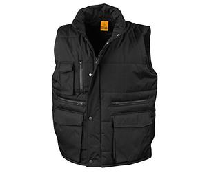 Result Lance - Gilet imbottito da lavoro Nero XXXL