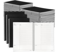 Resurhang 20 Pack A4 Cornell Notes Notebook, 8.5 x 11 Inches Cornell Spiral Notebooks for Note Taking, Subject College Ruled Notebook Steno Pads for School Office Business Home, 60 Sheet/120 Page