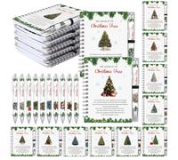 Resurhang 20 pezzi La leggenda dell'albero di Natale regali A6 taccuino e | Regali di Natale, quaderno a spirale e penna a sfera della Bibbia, regali di Natale per Natale, scuola, chiesa