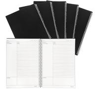 Resurhang 5 Pack A4 Cornell Notes Notebook, 8.5 x 11 Inches Cornell Spiral Notebooks for Note Taking, Subject College Ruled Notebook Steno Pads for School Office Business Home, 60 Sheet/120 Page