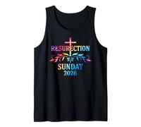 Resurrection Sunday 2026 Cross Colorful Easter Design Canotta