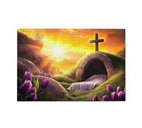 Resurrezione Mattina Croce Drammatica E Luce Divina 1000 Pezzi Puzzle Per Adulti Puzzle In Legno Per Adulti Regali Home Decor